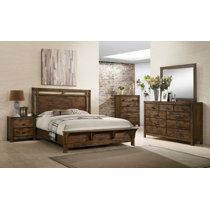 Queen bedroom on sale set rustic